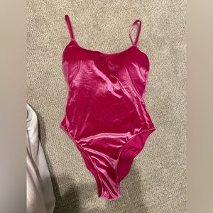 Victoria secret pink velvet swimsuit